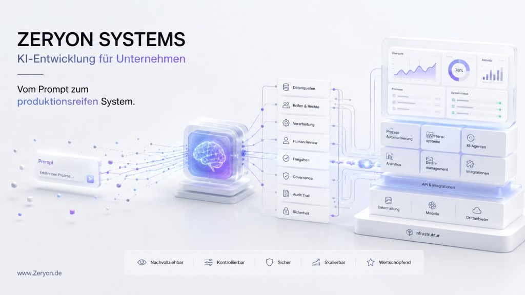 ZERYON Systems Ihr Partner für steuerbare KI-Systeme